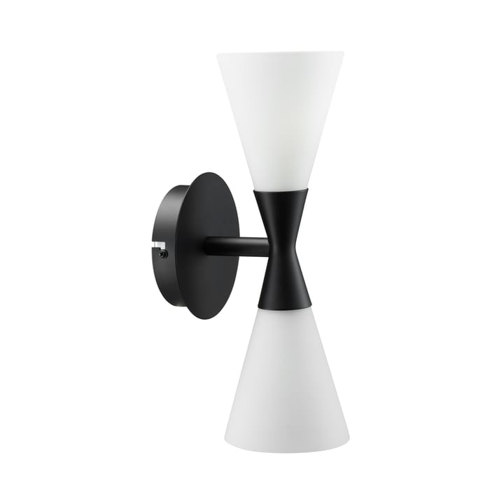 Candeeiro de parede Harlekin duo, preto mate Herstal