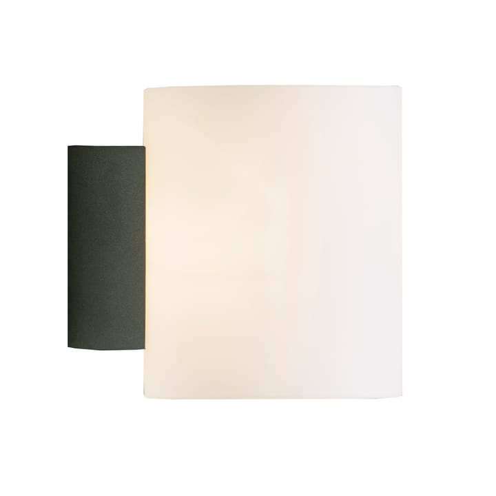 Candeeiro de parede pequeno Evoke - estrutura cinza-vidro branco - Herstal