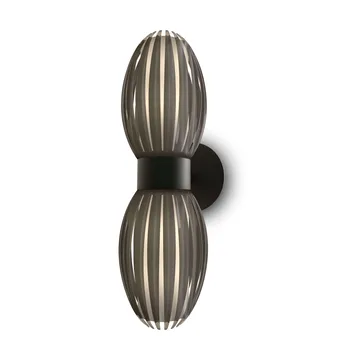 Candeeiro de parede Tentacle dup 34 cm - Preto-Fumado  - Herstal
