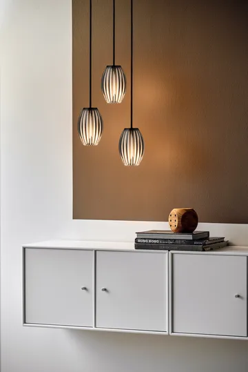 Candeeiro de teto médio Tentacle - Preto-Fumado  - Herstal