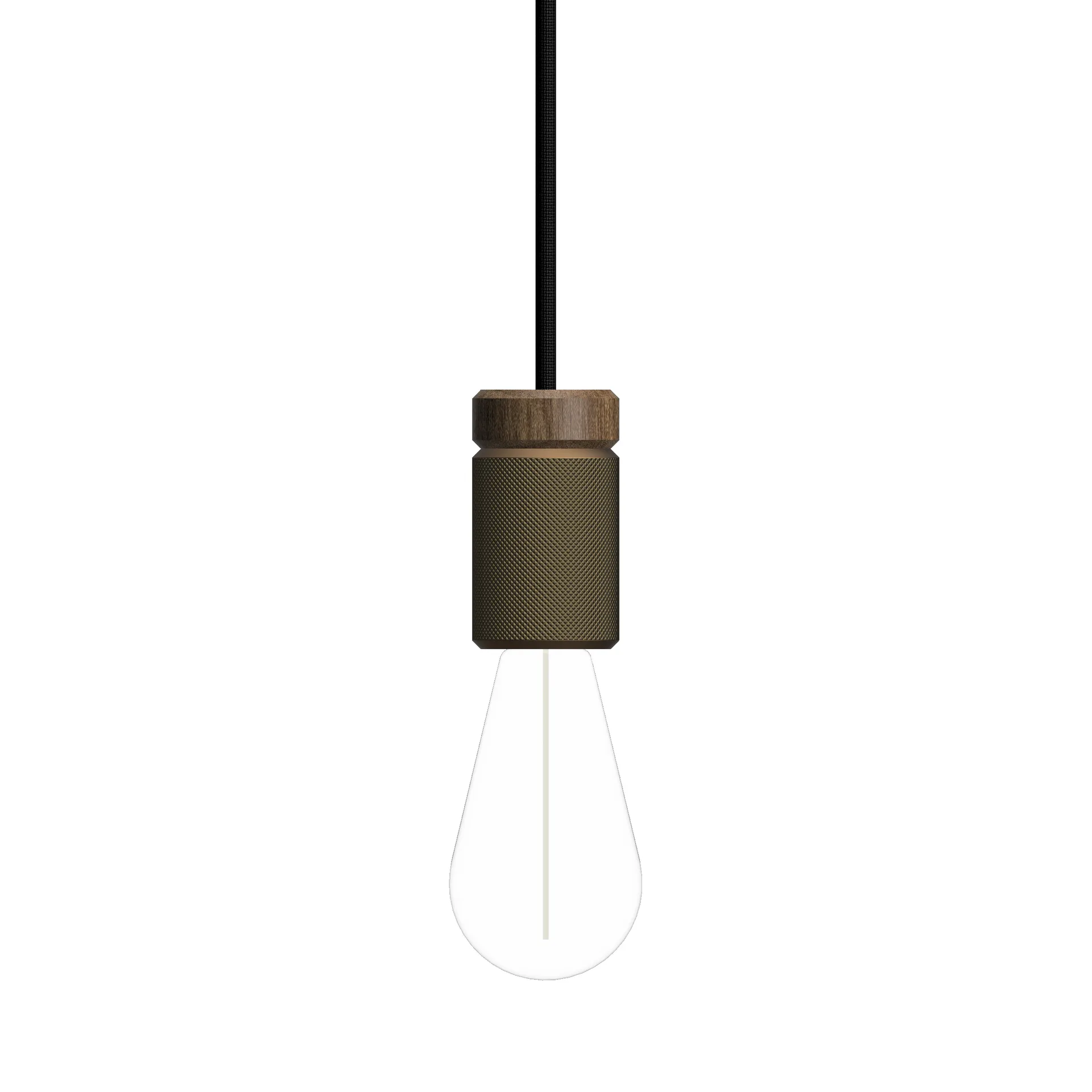 Candeeiro suspenso Holder, Bronze mate Herstal