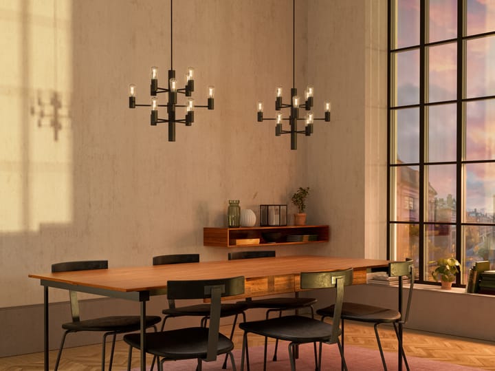 Candelabro Manola Mini 12, Preto Herstal