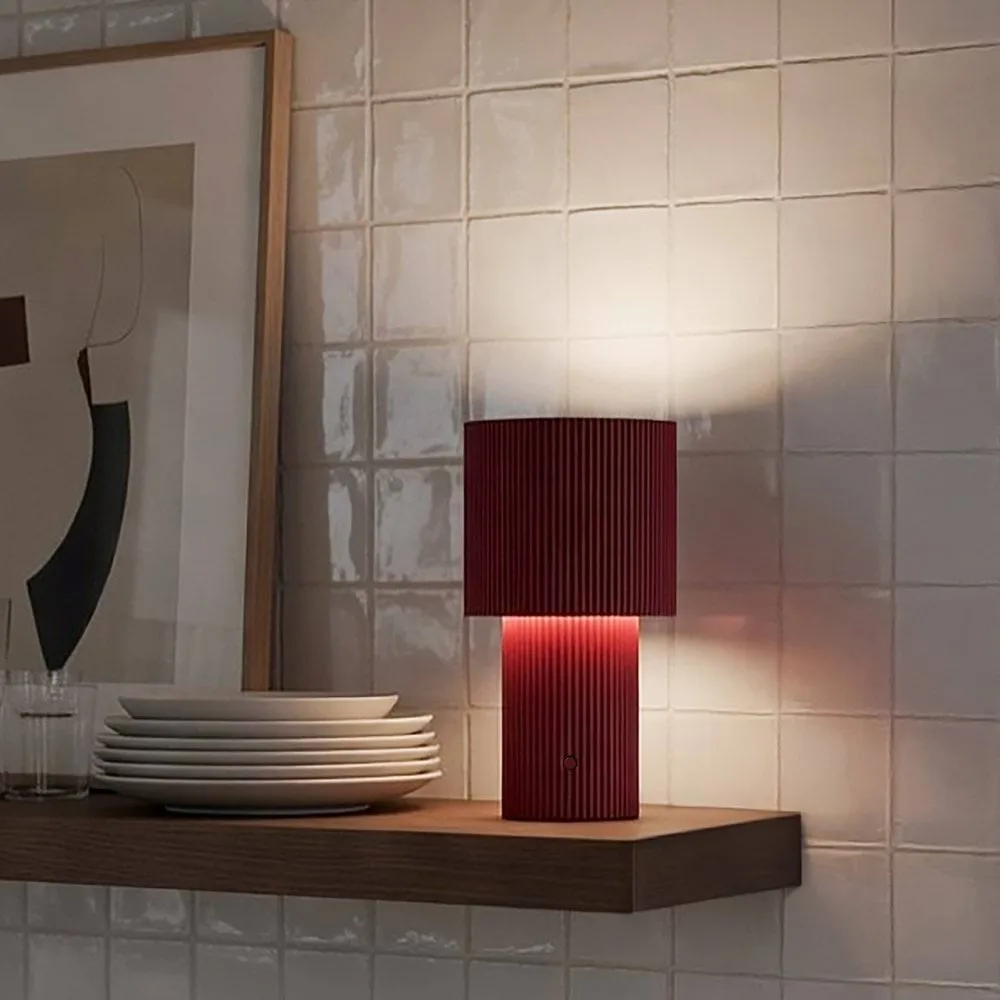 Iluma candeeiro de mesa portátil, Vermelho Herstal