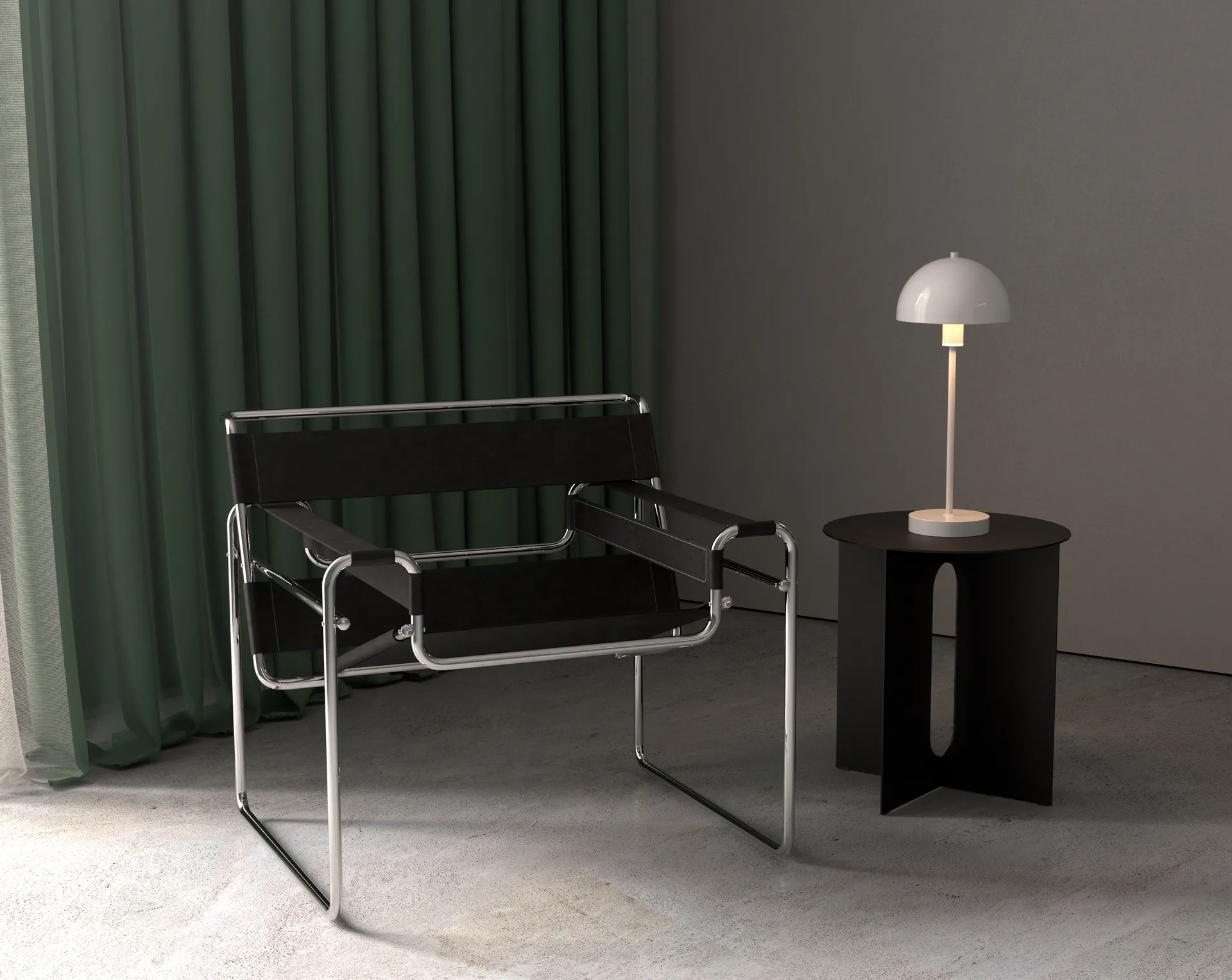 Vienda candeeiro de mesa , Branco brilhante Herstal