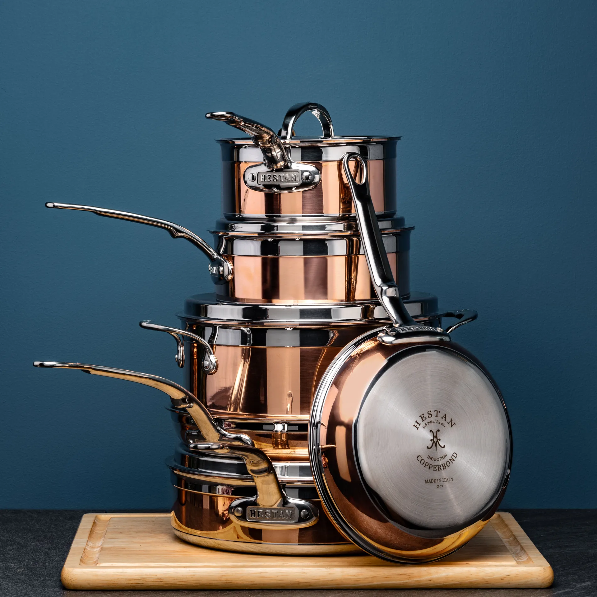 Hestan Copperbond conjunto de panelas e frigideiras, 10 peças Hestan