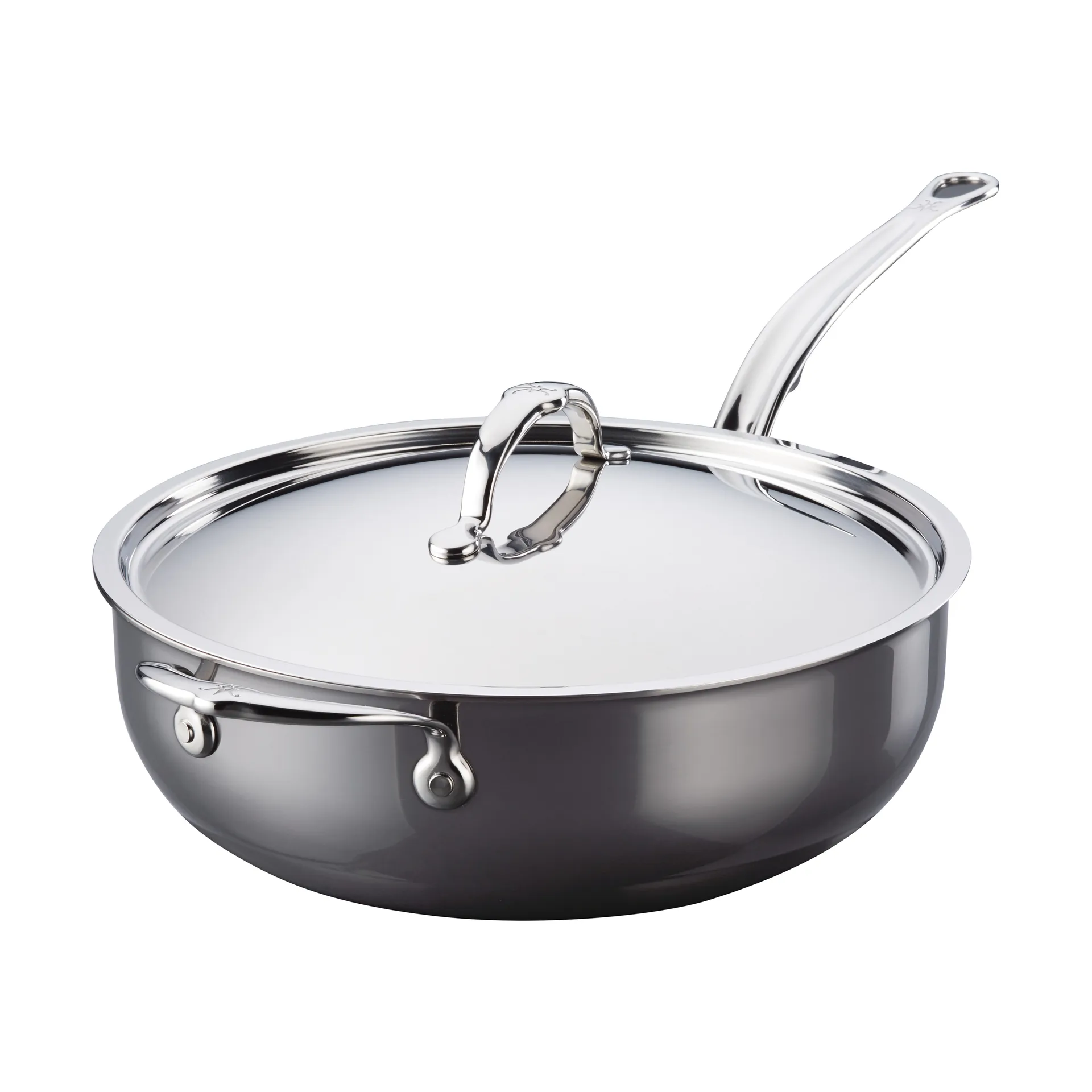 Hestan Nanobond panela de fritar com tampa 4,7 L, Aço inoxidável Hestan