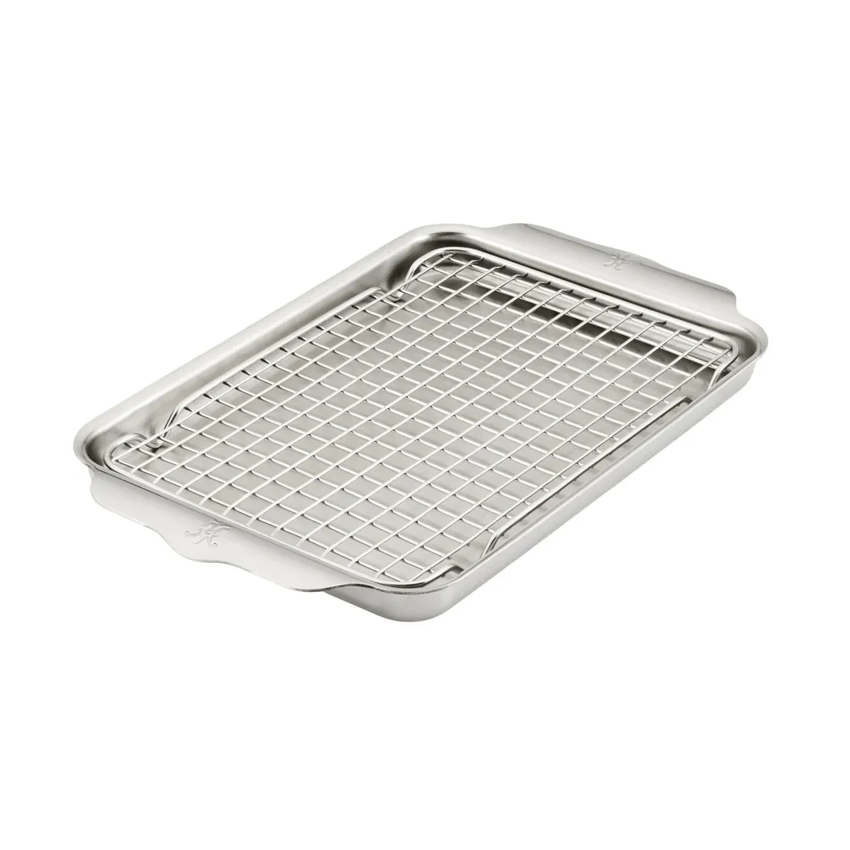 Hestan OvenBond frigideira de quartzo com grelha de forno, Aço inoxidável, 24x39 cm Hestan