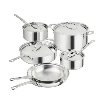 Hestan ProBond Luxe conjunto de panelas e frigideiras - Aço inoxidável, 10 peças - Hestan