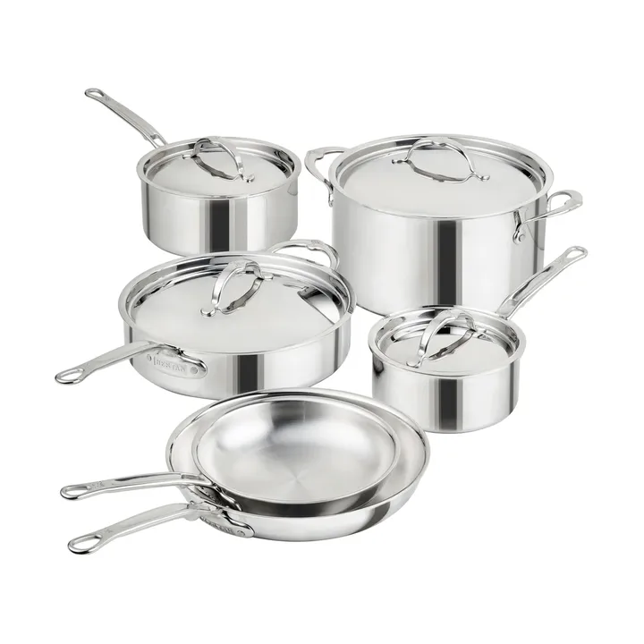 Hestan ProBond Luxe conjunto de panelas e frigideiras - Aço inoxidável, 10 peças - Hestan