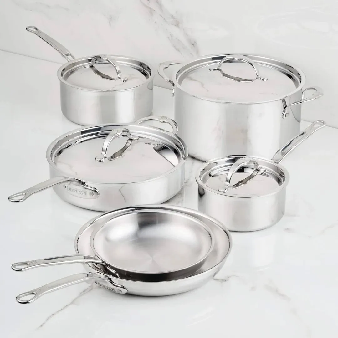 Hestan ProBond Luxe conjunto de panelas e frigideiras, Aço inoxidável, 10 peças Hestan