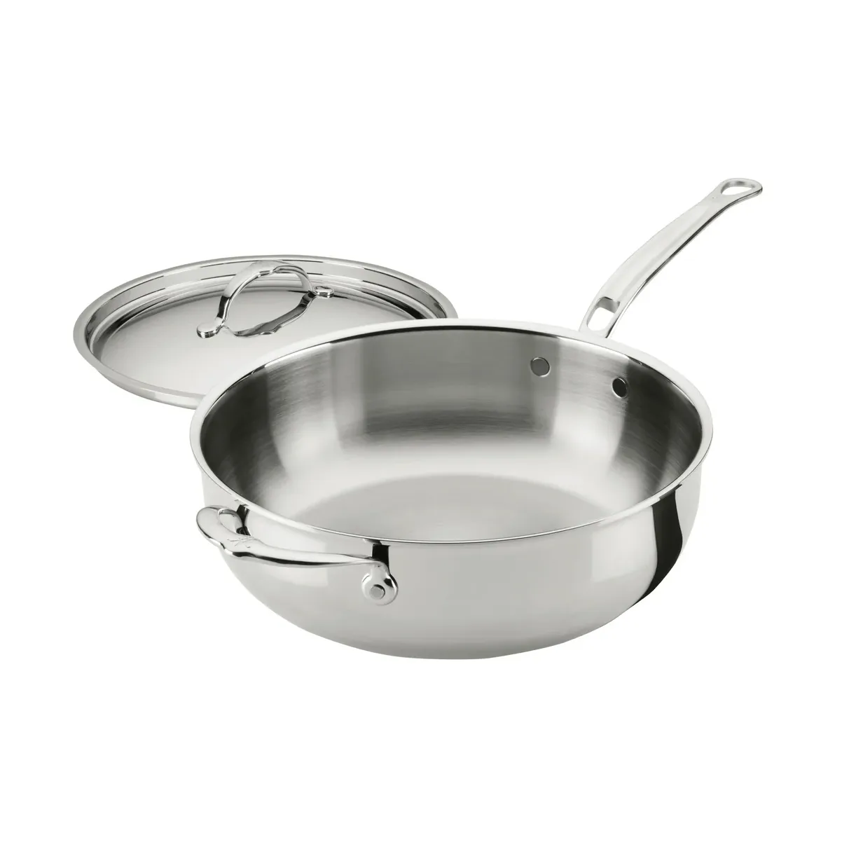 Hestan ProBond Luxe frigideira allround com tampa, Aço inoxidável, pega auxiliar Hestan