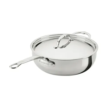 Hestan ProBond Luxe frigideira allround com tampa - Aço inoxidável, pega auxiliar - Hestan