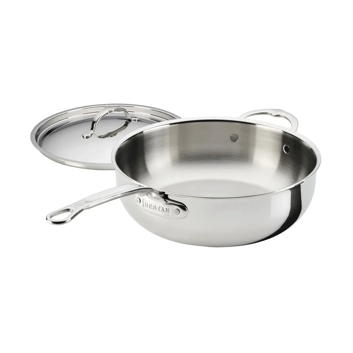 Hestan ProBond Luxe frigideira allround com tampa, Aço inoxidável, pega auxiliar Hestan