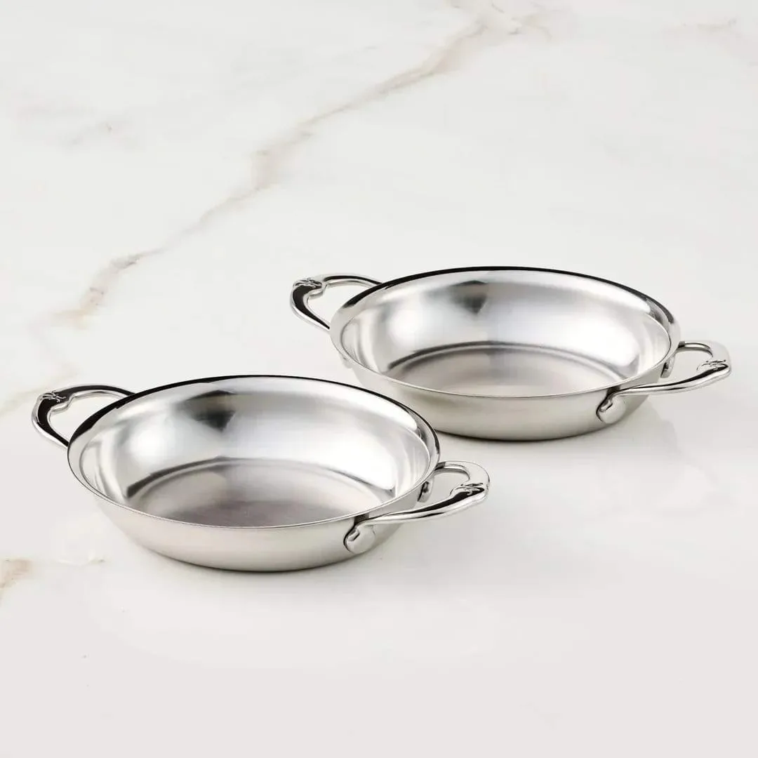 Hestan Provisions forma de gratinar oval, Mini, aberto, 2-pack, 17 cm Hestan