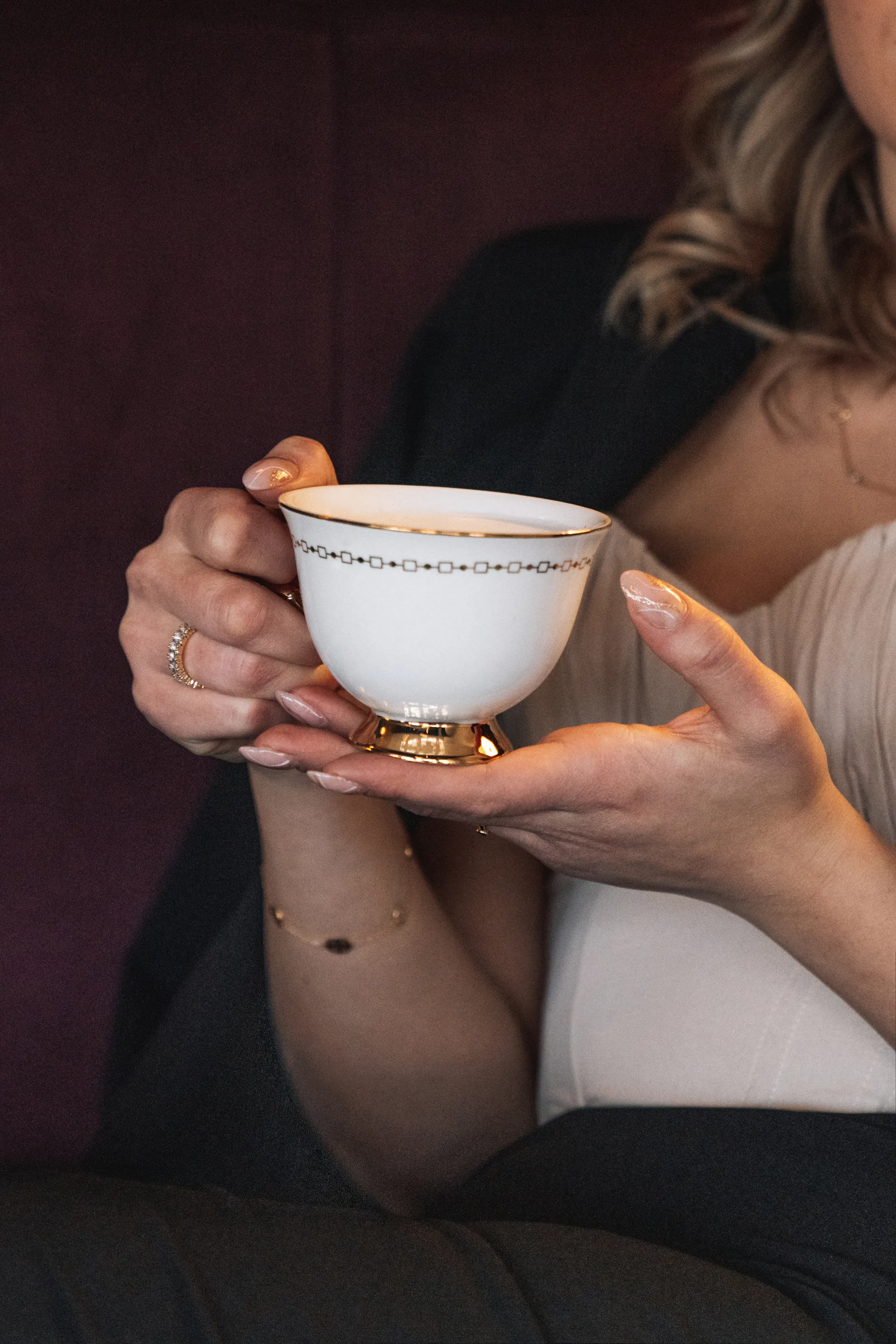 Anima Bianco xícara com pires, 22 cl Hilke Collection