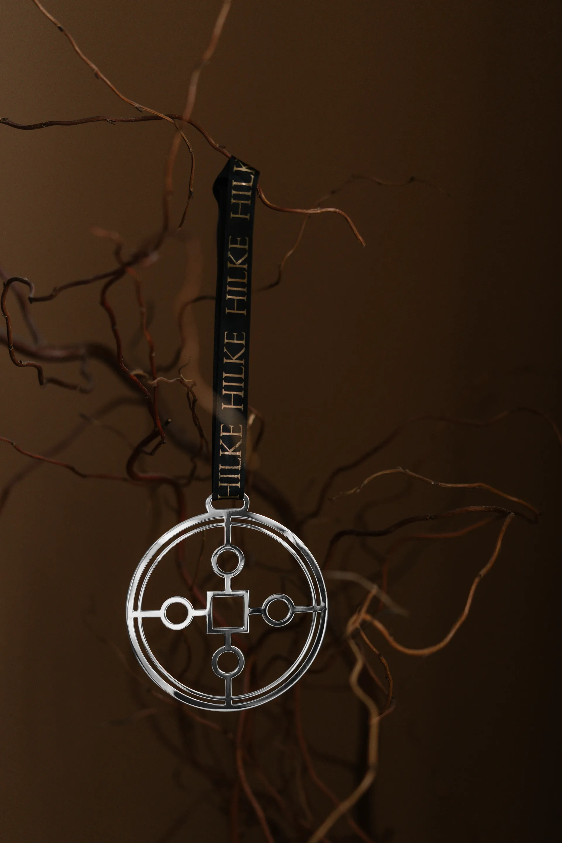 Anima Gemella 1 enfeite de árvore, Latão niquelado Hilke Collection