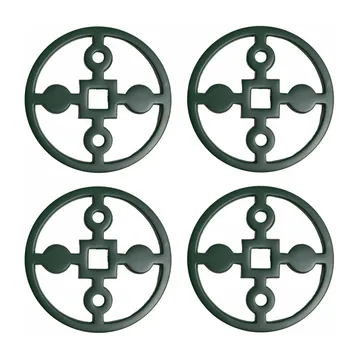 Base para copos Anima Gemella 4 un. - Verde - Hilke Collection