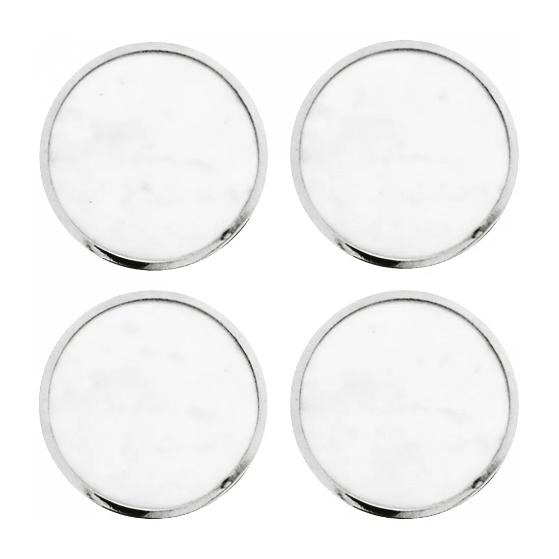 Base para copos Hilke Collection 4 un., mármore branco-latão cromado Hilke Collection