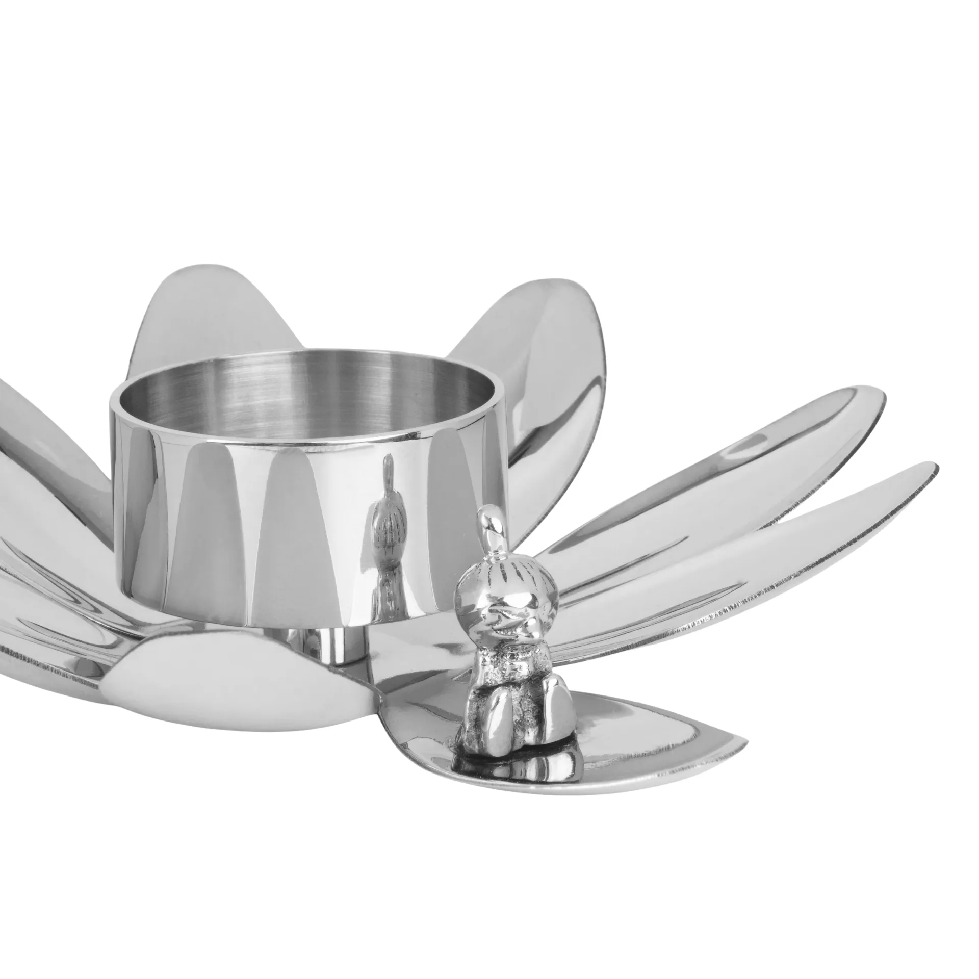 Hilke X Mumin Lilla My suporte para vela, Latão niquelado Hilke Collection