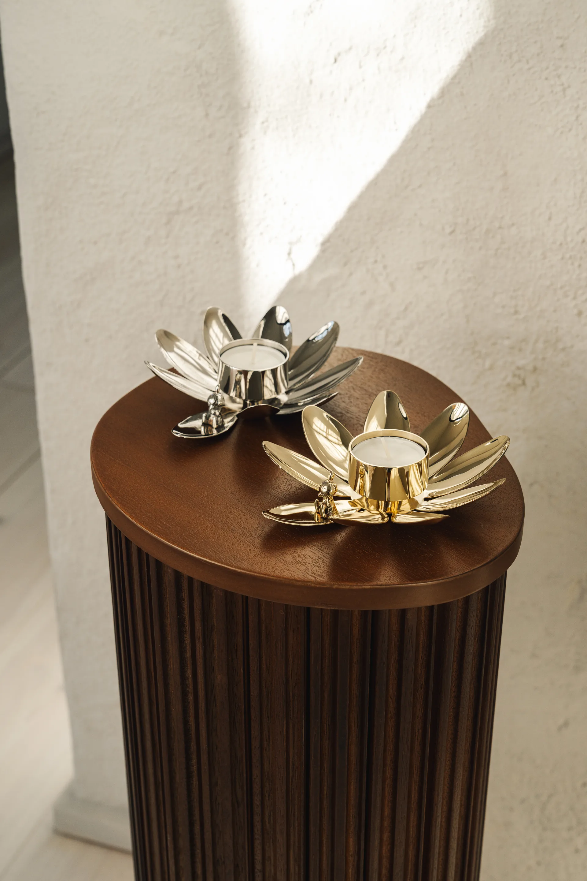 Hilke X Mumin Lilla My suporte para vela, Latão niquelado Hilke Collection