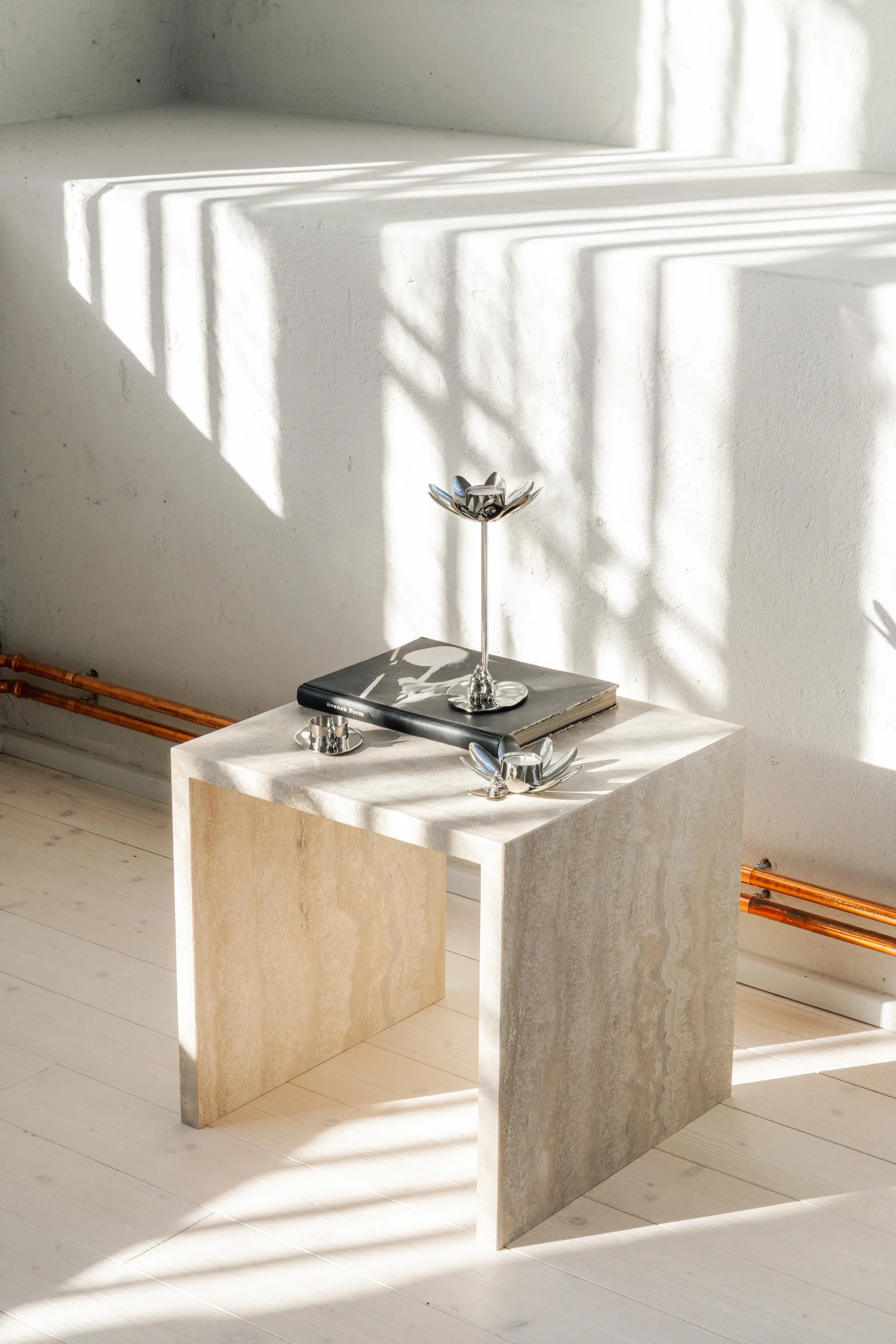 Hilke X Mumin Lilla My suporte para vela, Latão niquelado Hilke Collection