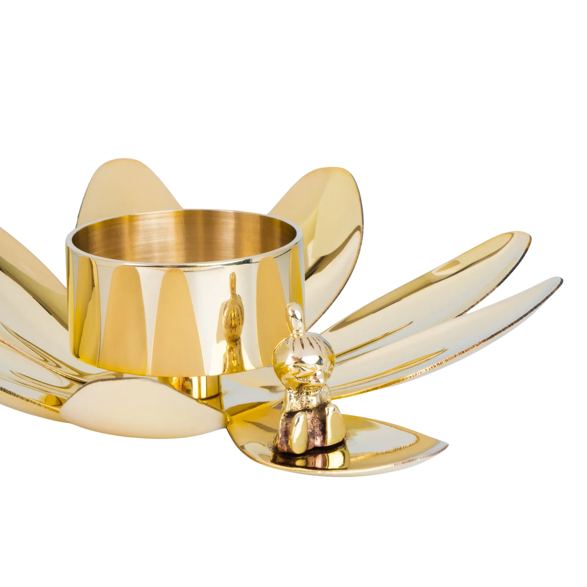 Hilke X Mumin Lilla My suporte para vela, Latão Hilke Collection