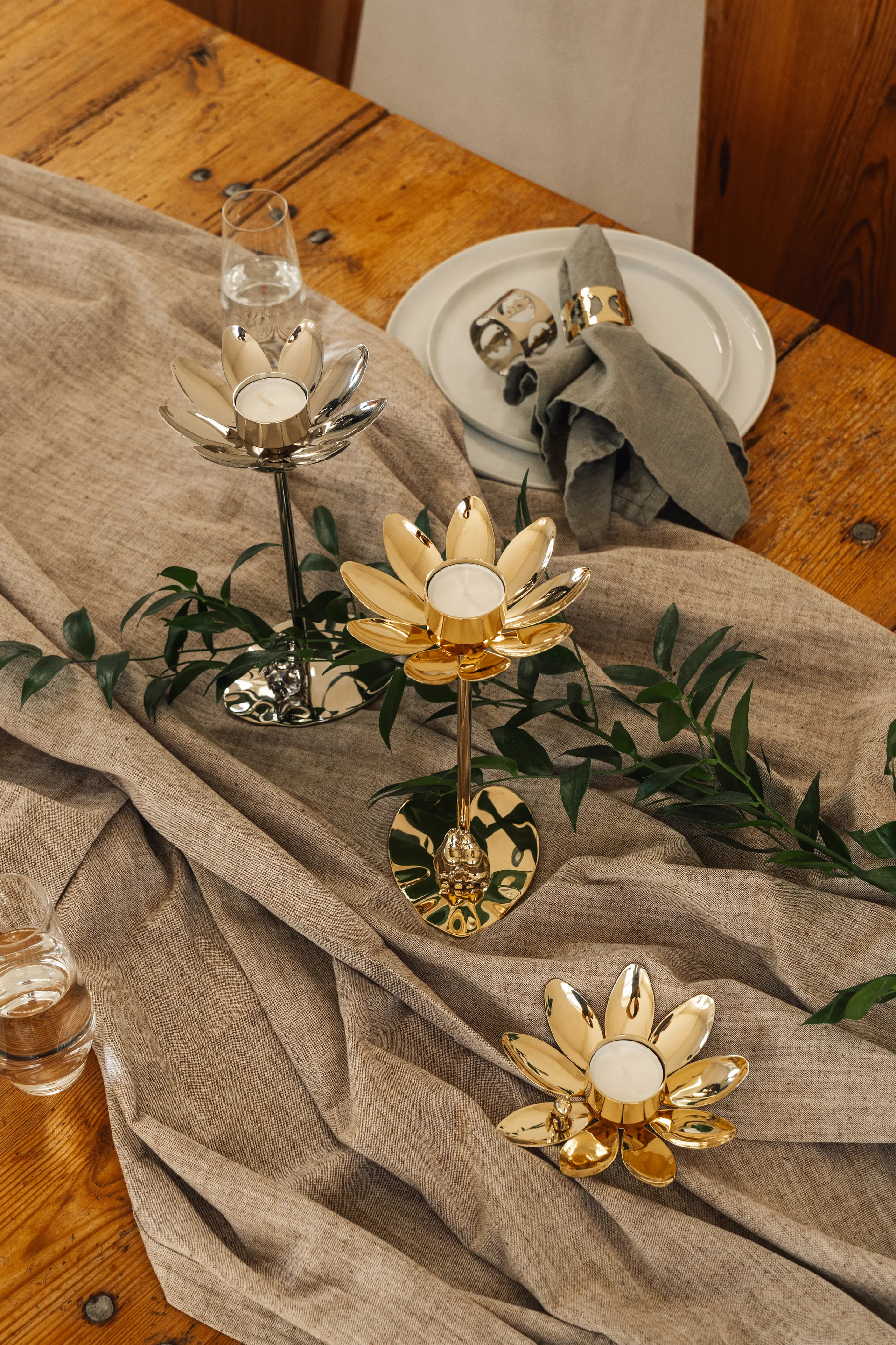 Hilke X Mumin Lilla My suporte para vela, Latão Hilke Collection