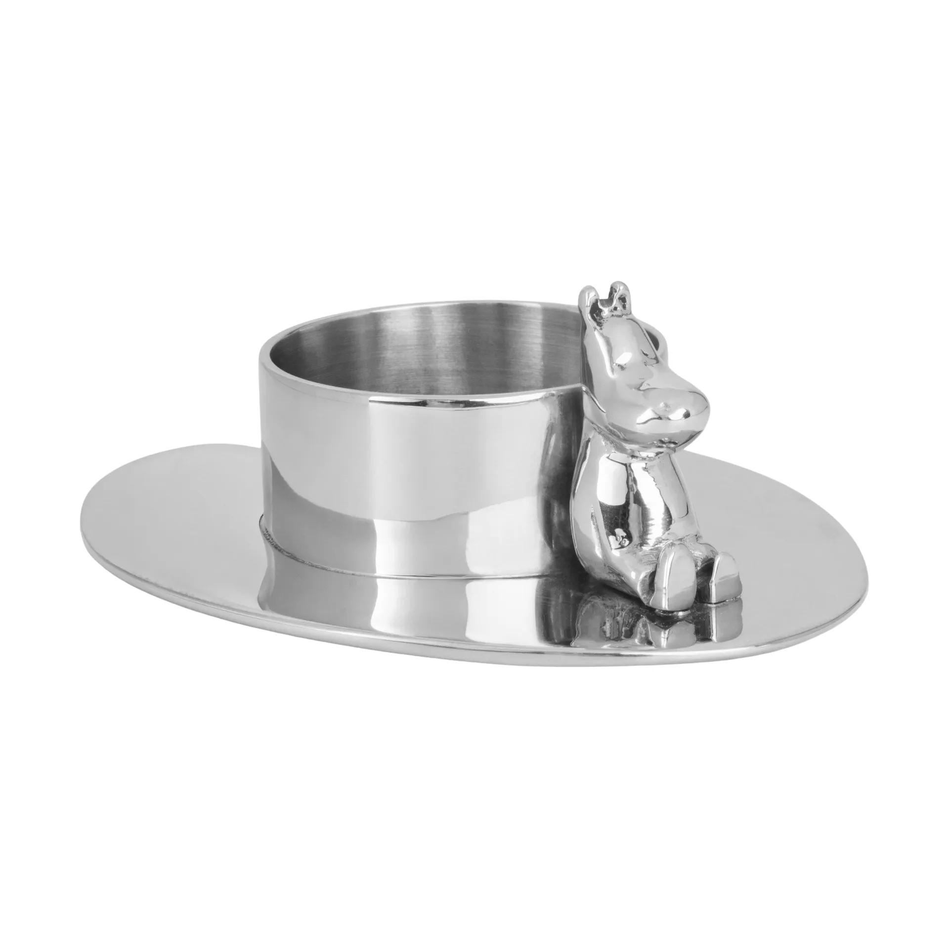 Hilke X Mumin No.3 suporte para vela, Latão niquelado Hilke Collection