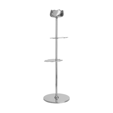 Ninfea Alta suporte para vela 30 cm - Latão niquelado - Hilke Collection