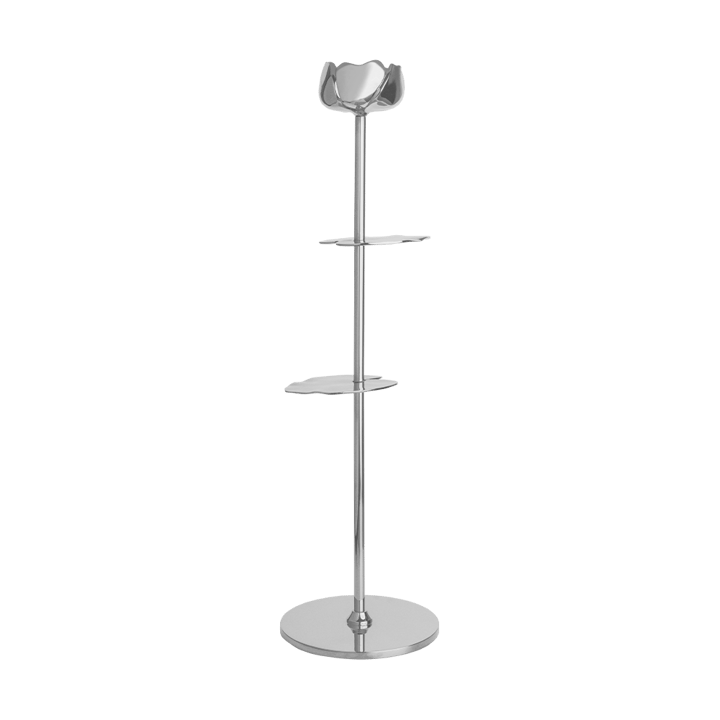 Ninfea Alta suporte para vela 40 cm - Latão niquelado - Hilke Collection