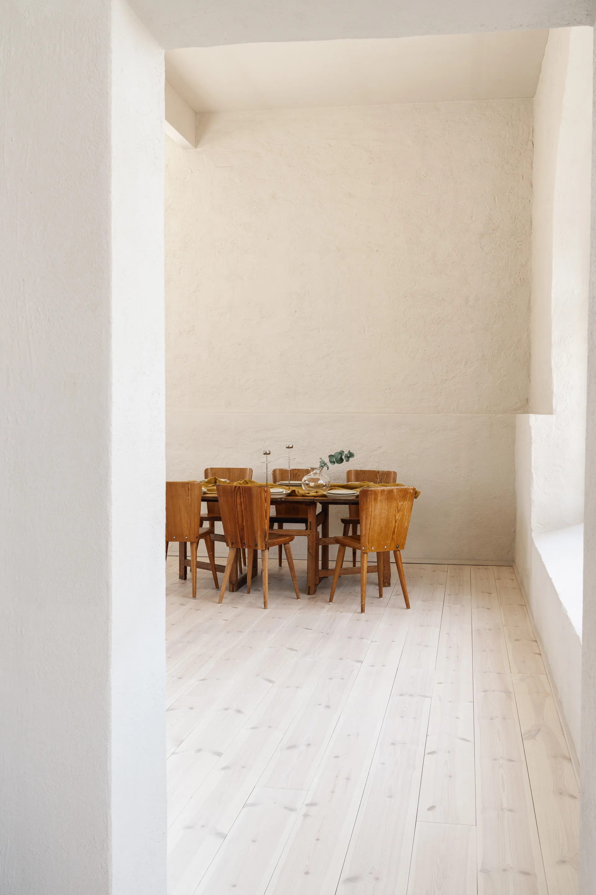 Ninfea Alta suporte para vela 40 cm, Latão niquelado Hilke Collection