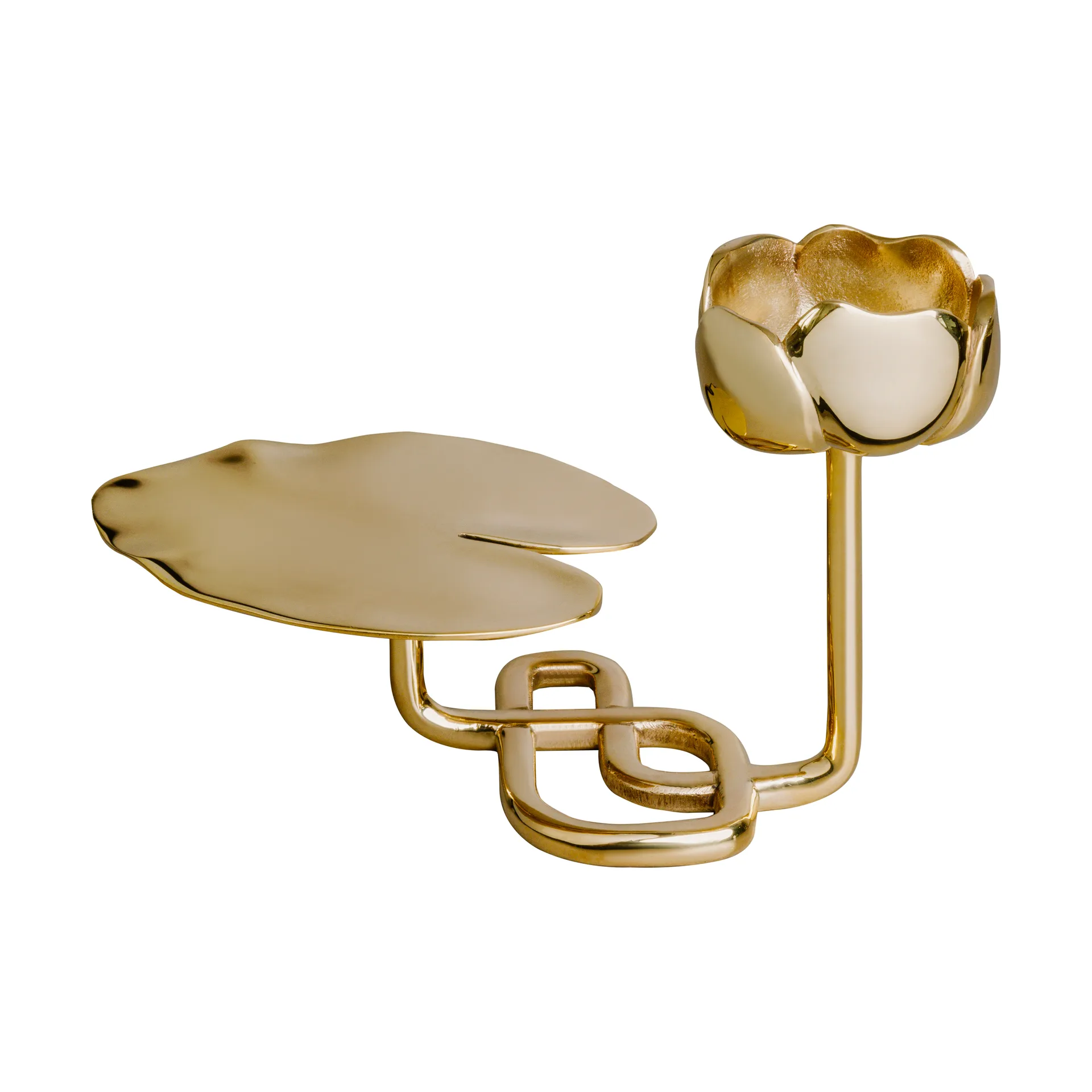 Ninfea No.1 suporte para vela, Bronze Hilke Collection