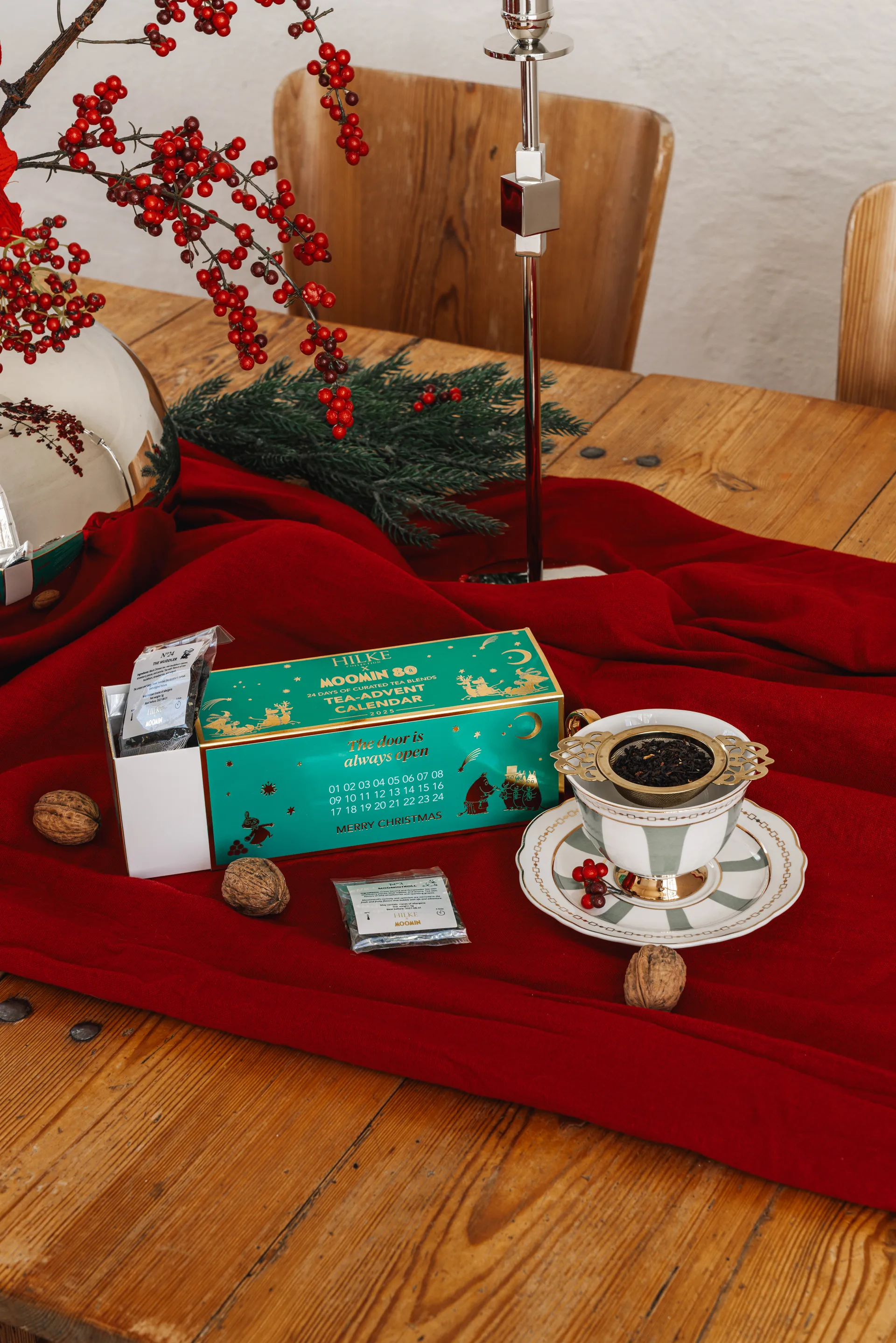 Strisce Salvia xícara com pires  , 22 cl Hilke Collection