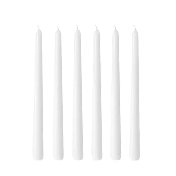 Velas Herrgård 30 cm 6 un. - Branco brilhante - Hilke Collection