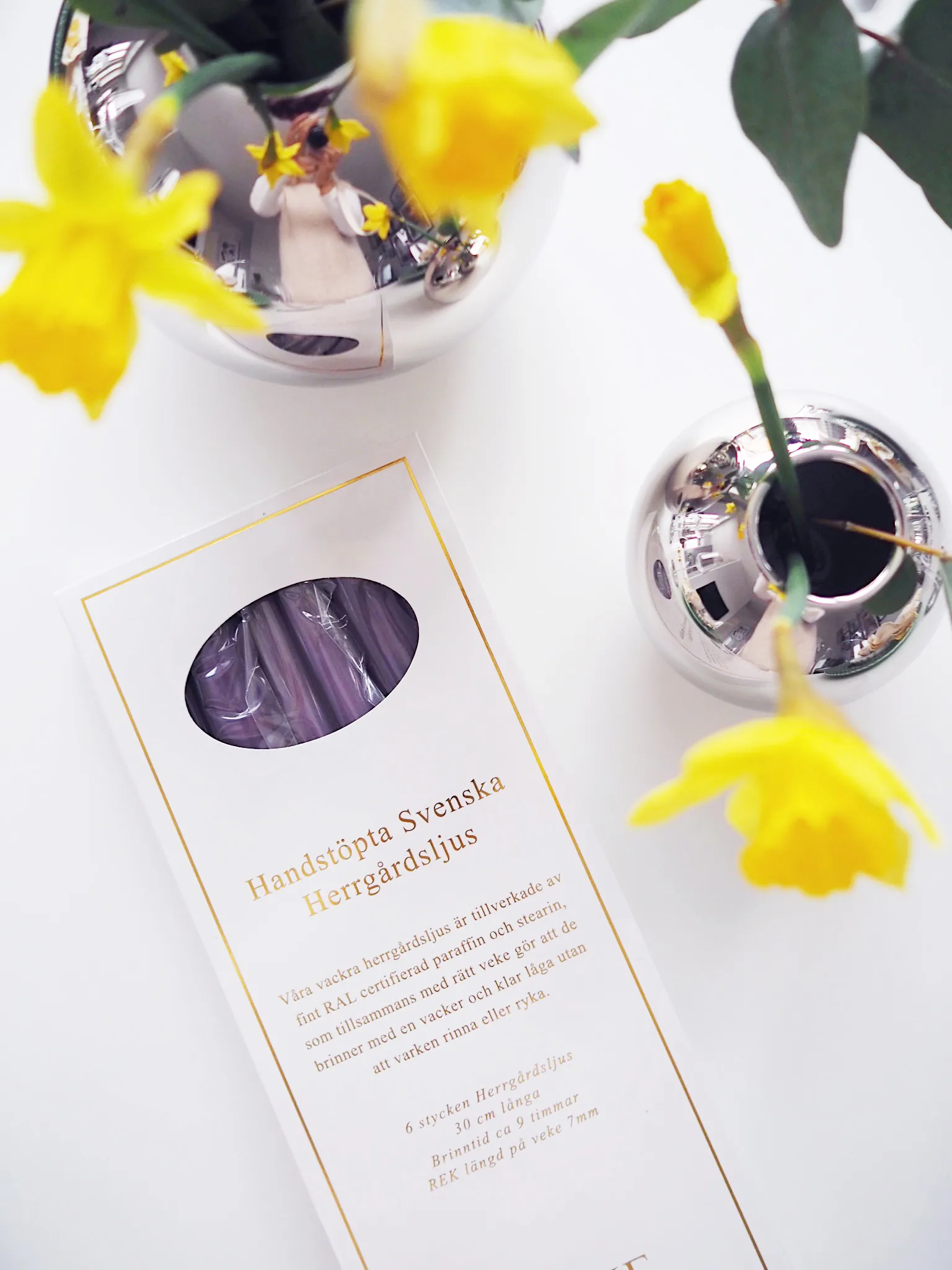 Velas Herrgård 30 cm 6 un., Mirtilo Hilke Collection