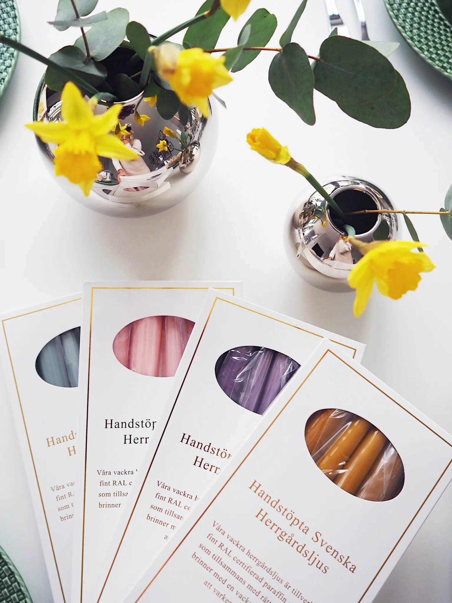 Velas Herrgård 30 cm 6 un., Mirtilo Hilke Collection