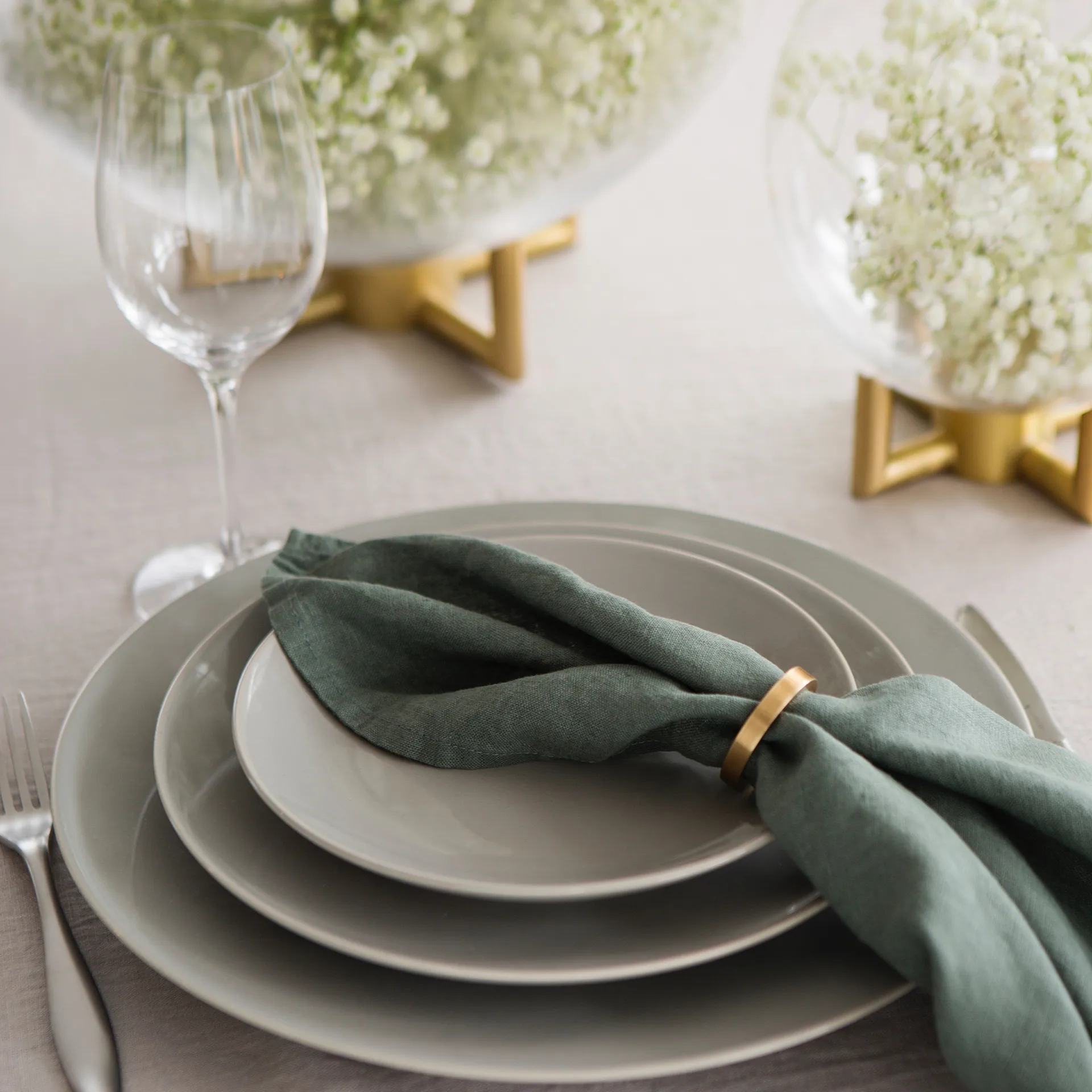 Argola para guardanapo Vasa, conjunto de 4, bronze Himla