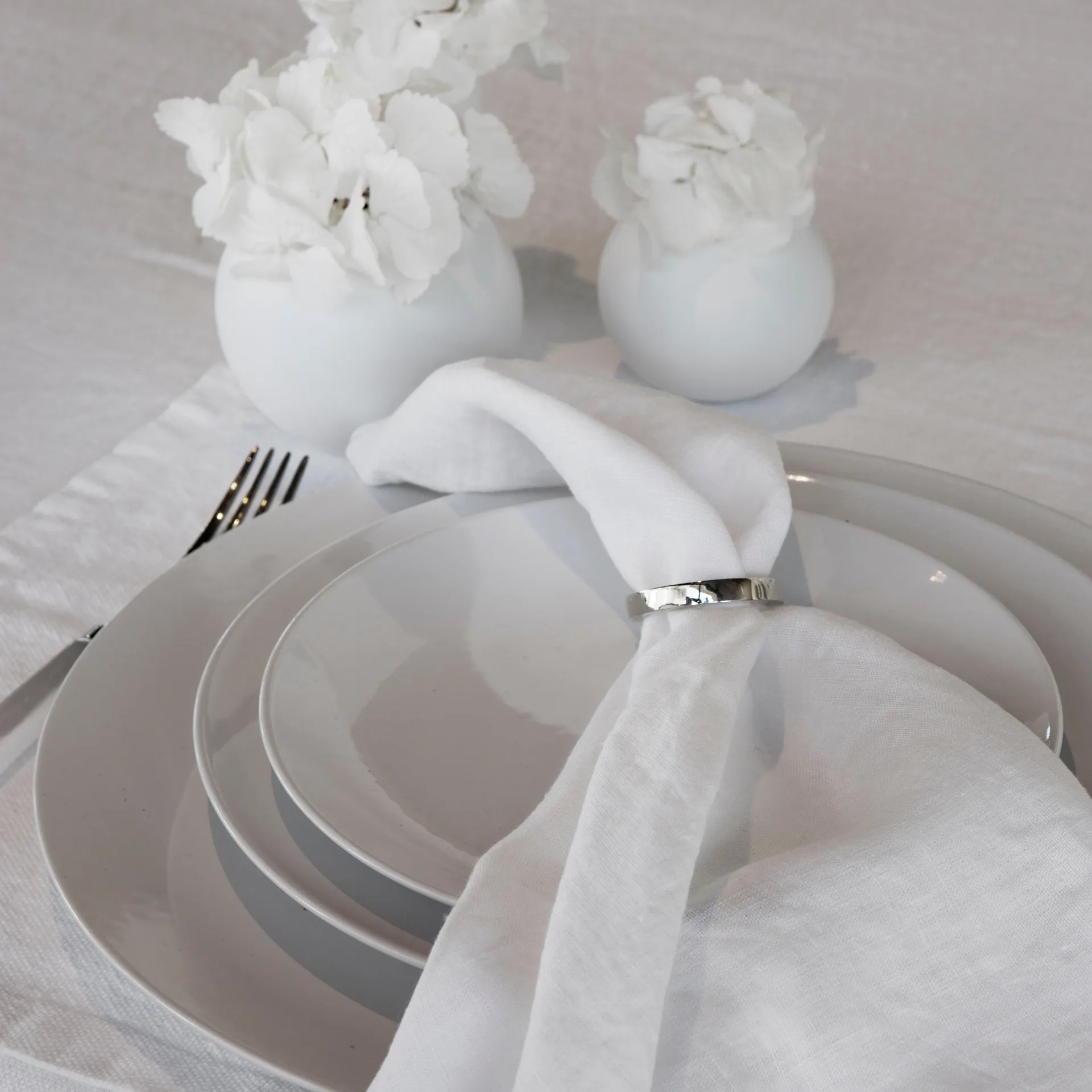 Argola para guardanapo Vasa, conjunto de 4, prateado Himla