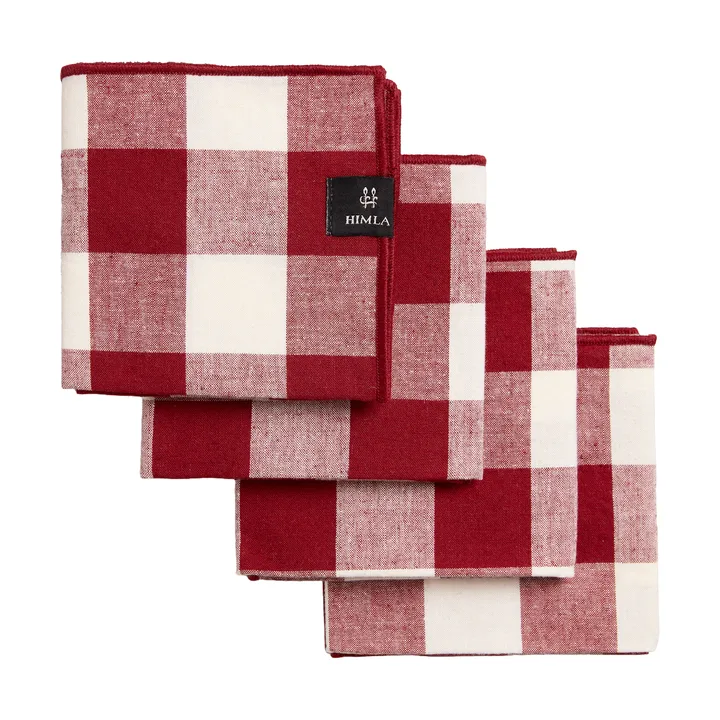 Bettyhill guardanapos 4-pack - Ruby - Himla