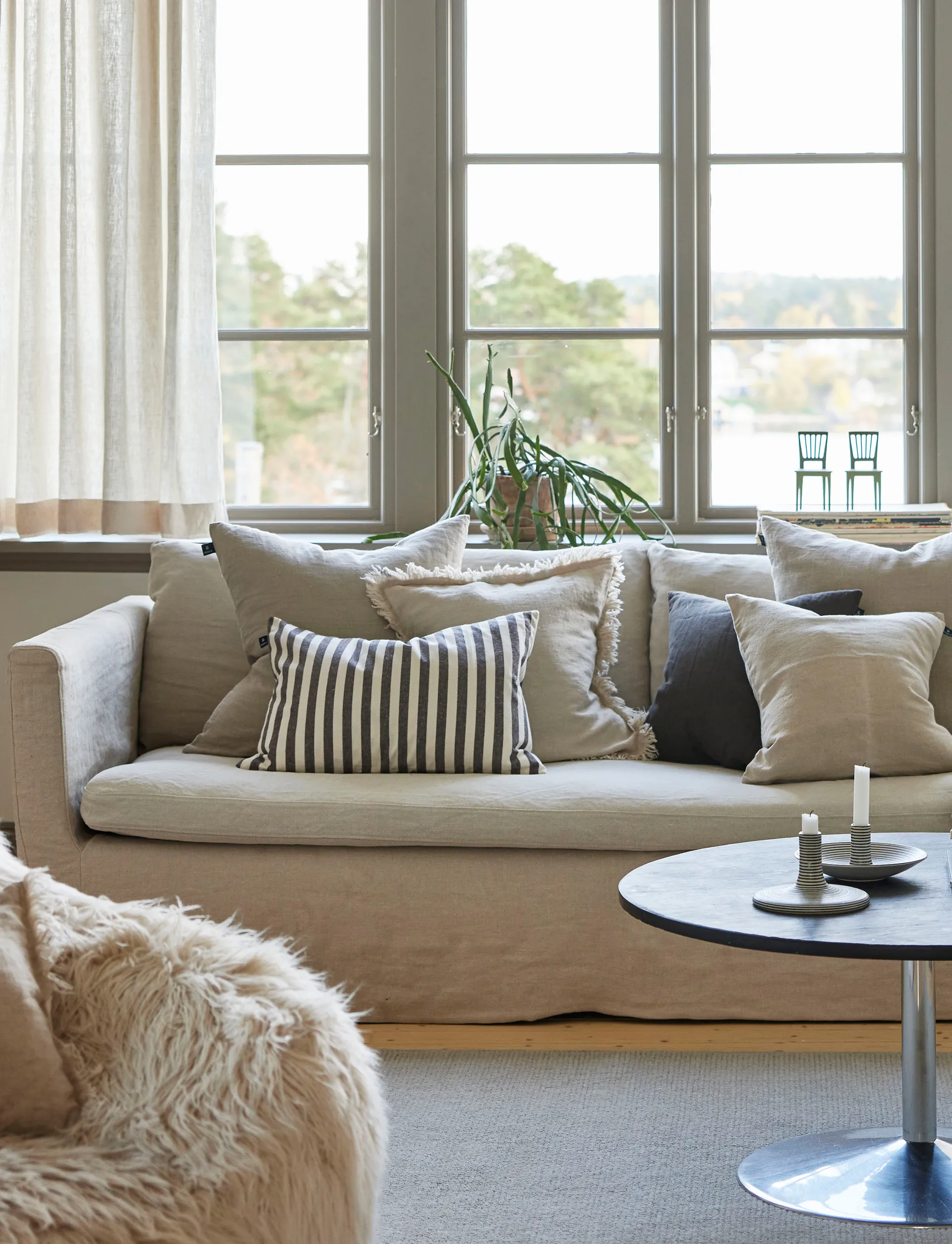 Bretagne capa de almofada, Chocolate, 40x60 cm Himla