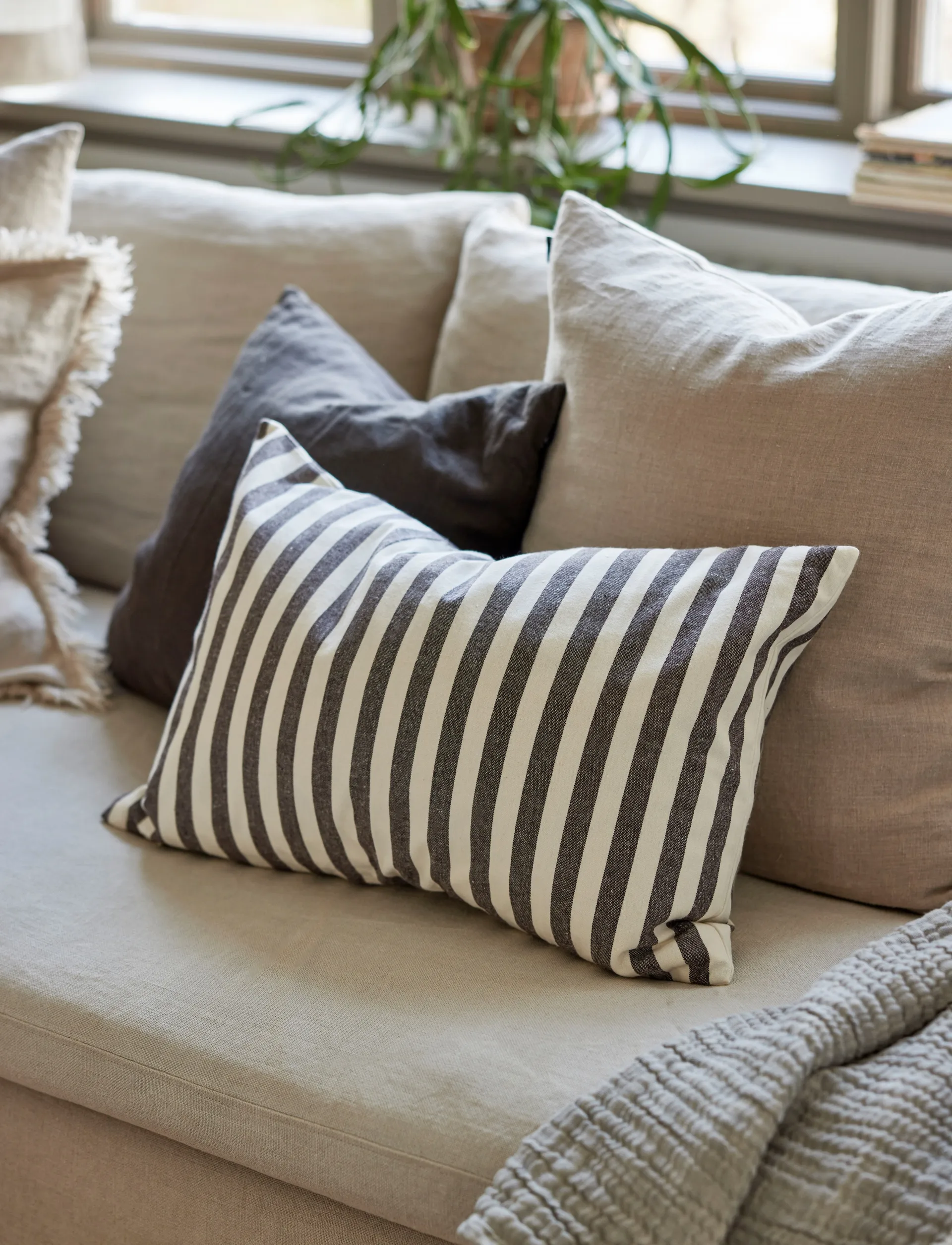 Bretagne capa de almofada, Chocolate, 40x60 cm Himla