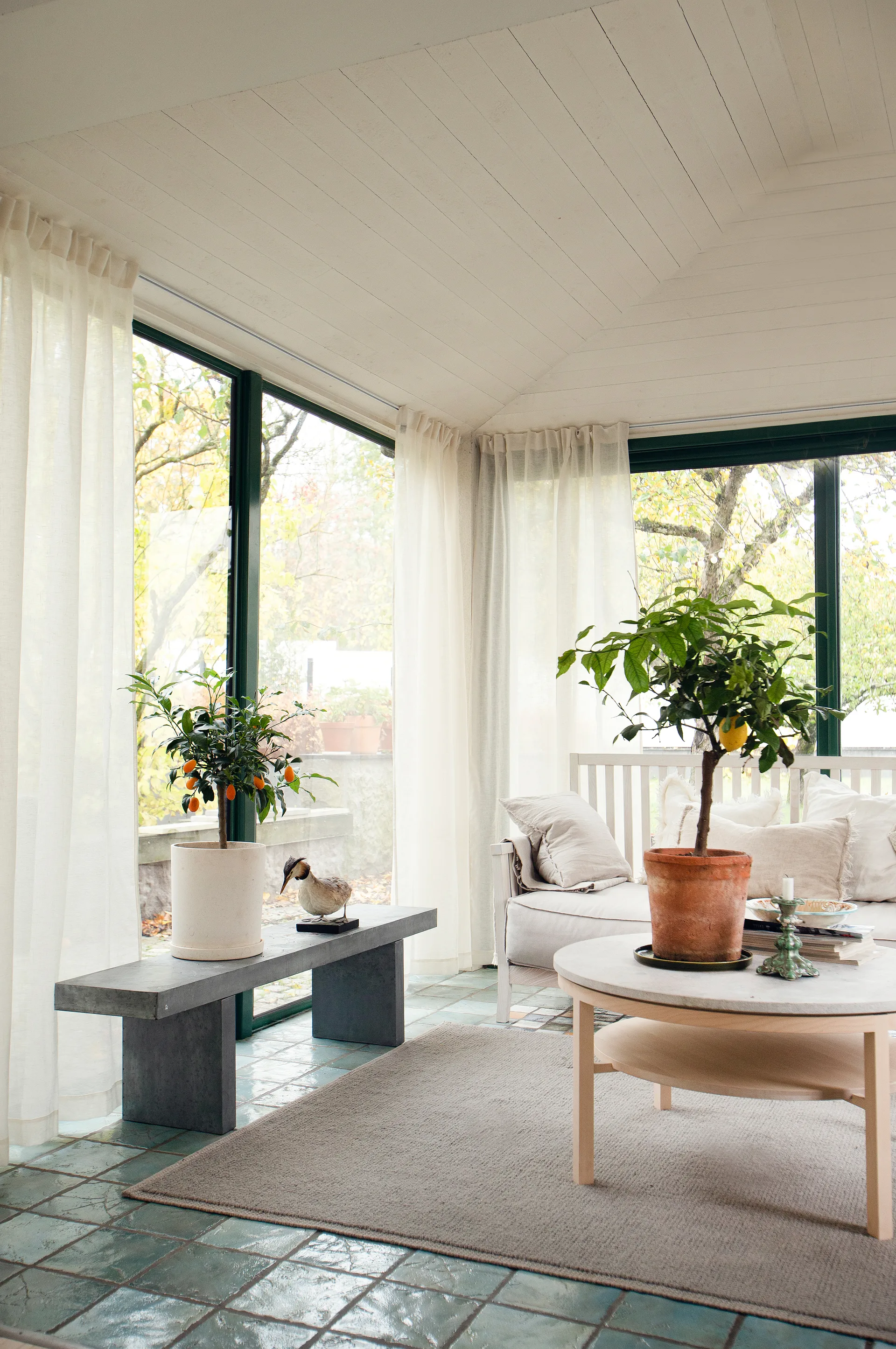 Cortina com faixa reforçada Springtime 140x290 cm, Fog Himla