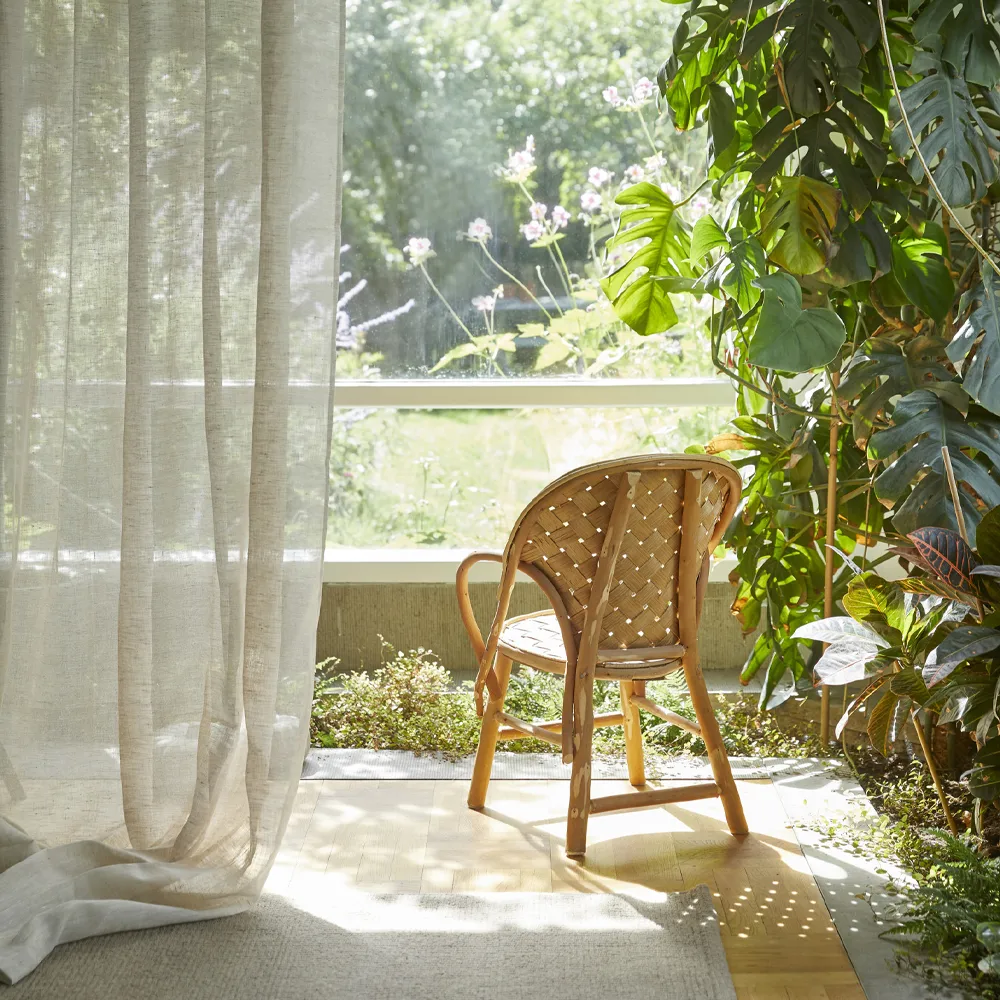 Cortina Dalsland , mother of pearl, fita plissada e canal Himla