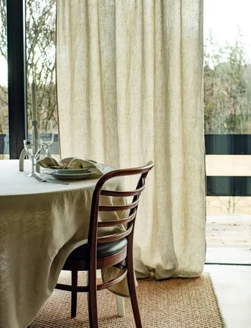 Cortina Sunrise com banda plissada 140x250 cm - Organic (verde) - Himla