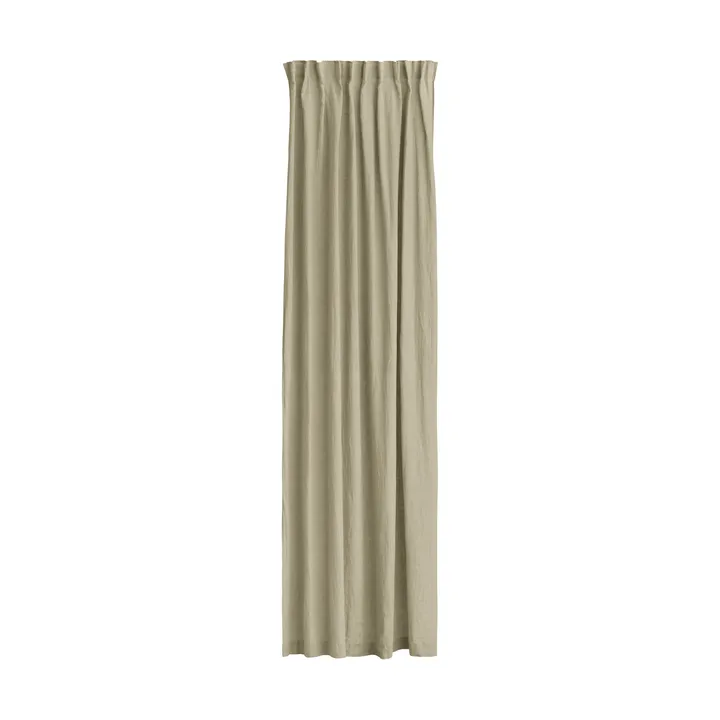 Cortina Sunrise com banda plissada 140x290 cm - Organic (verde) - Himla