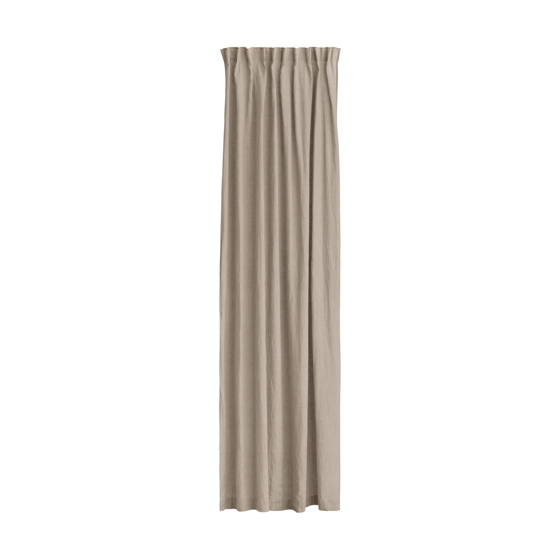 Cortina Sunrise com banda plissada 280x250 cm, Vintage (cinzento) Himla