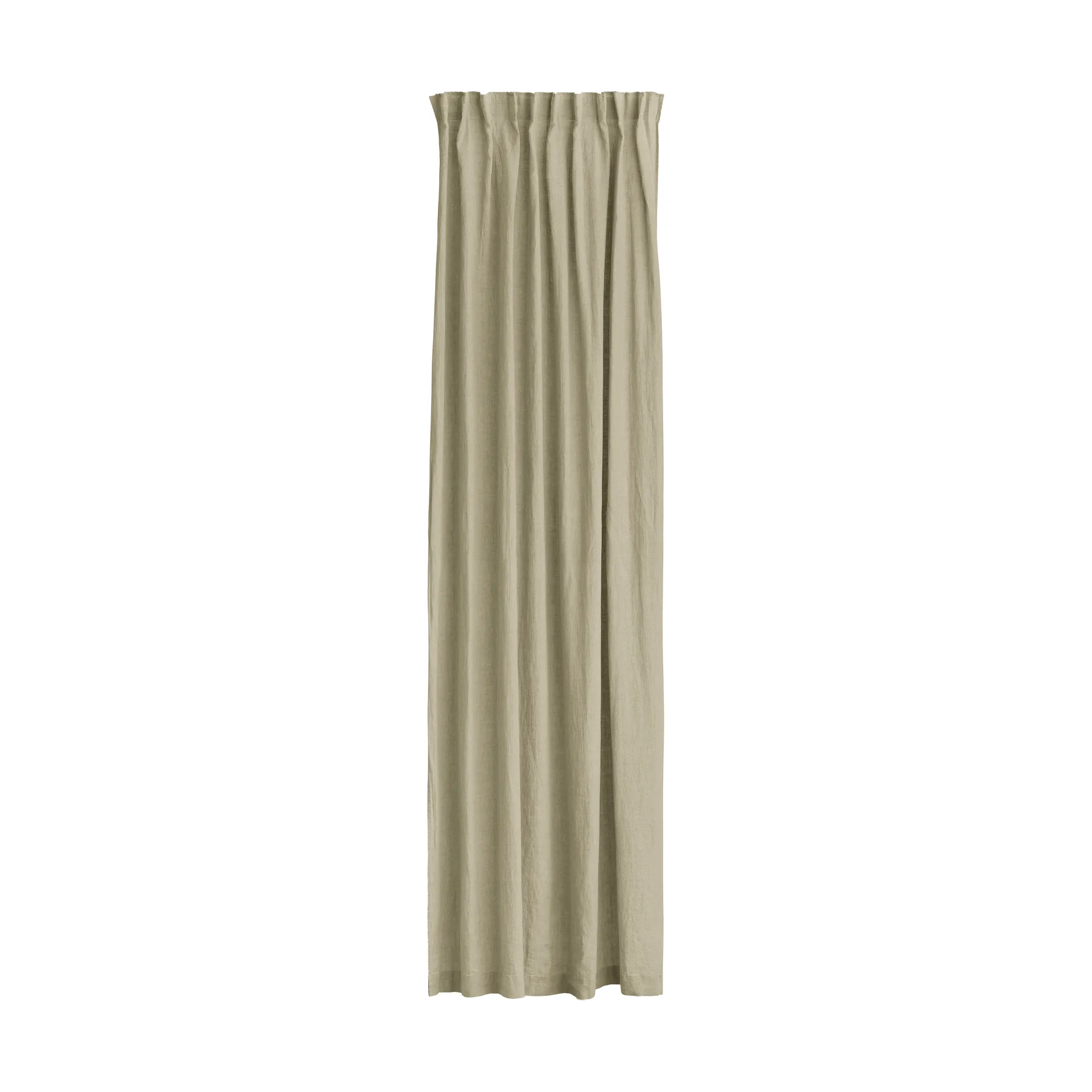 Cortina Sunrise com banda plissada 280x290 cm, Organic (verde) Himla
