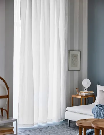 Cortina Sunrise com banda plissada 280x290 cm - White - Himla