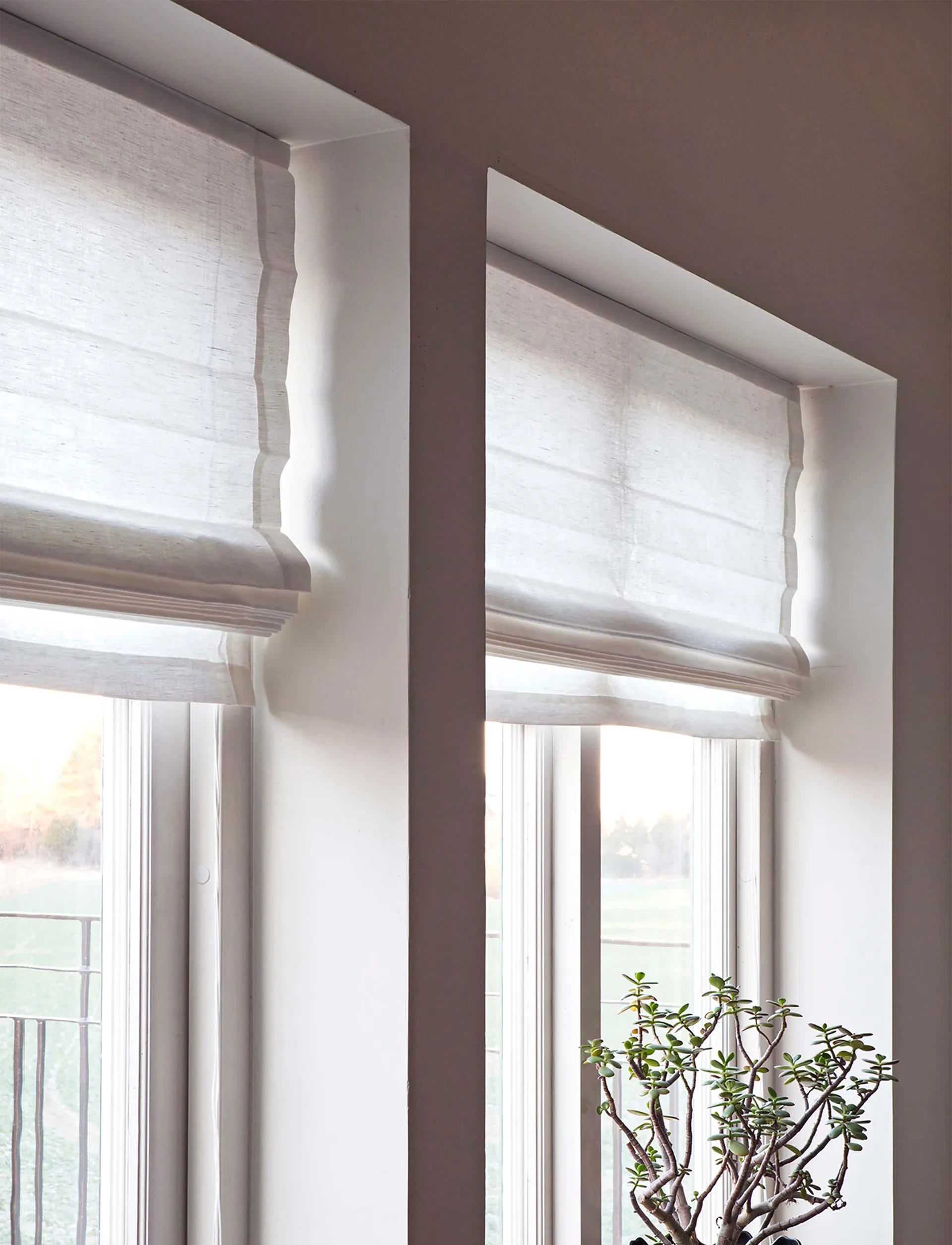 Estore de tecido Ebba 160x180 cm, Branco Himla