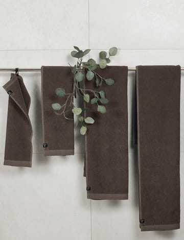 Lina toalha cor de chocolate - 70x140 cm - Himla